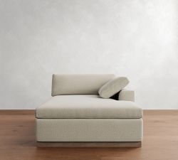 Build Your Own Dream Wide Arm Wood Base Sectional