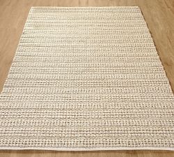Chunky Ribbed Sweater Wool Rug