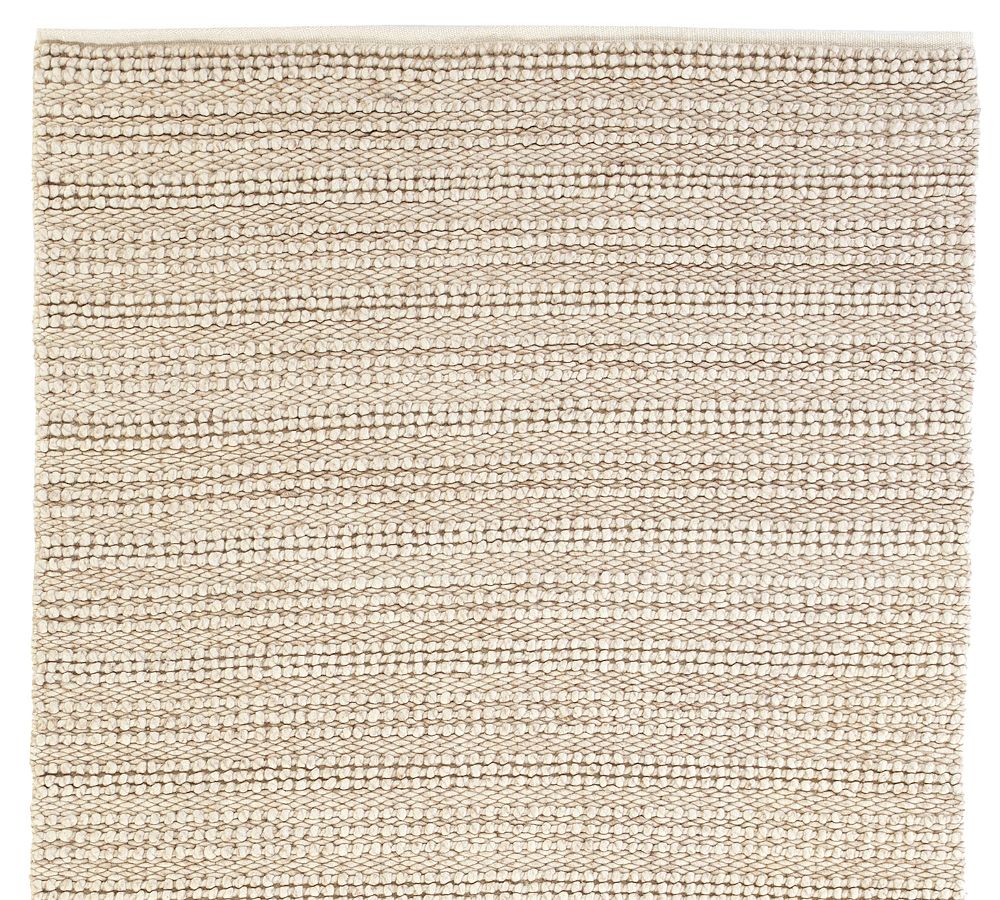 Chunky Ribbed Sweater Wool Rug