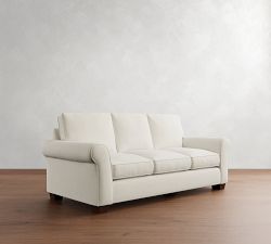 PB Comfort Roll Arm Sleeper Sofa with Memory Foam Mattress (64&quot;-87&quot;)