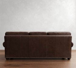 Webster Leather Sofa (74&quot;&ndash;95&quot;)