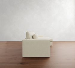 Westwood Square Arm Deep Seat Chaise Sectional (130&quot;&ndash;136&quot;)
