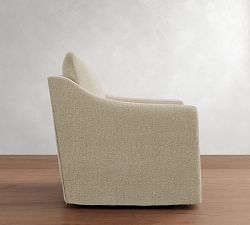 Ayden Slope Arm Slipcovered Swivel Glider