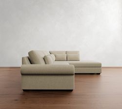 Big Sur Roll Arm Deep Seat Return Bumper Sectional (173&quot;&ndash;205&quot;)