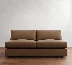 Build Your Own Carmel Wide Arm Leather Sectional