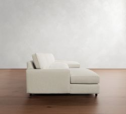 PB Comfort Square Arm Double Chaise Sectional (131&quot;&ndash;165&quot;)