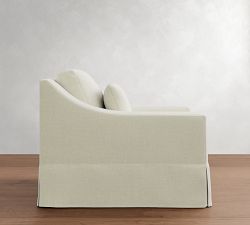 York Slope Arm Deep Seat Slipcovered Chair