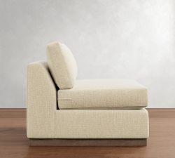 Build Your Own Carmel Slim Arm Wood Base Sectional