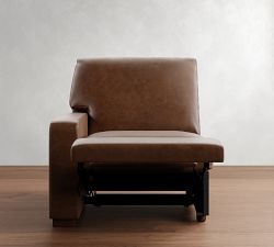 Build Your Own Turner Square Arm Leather Power Sectional