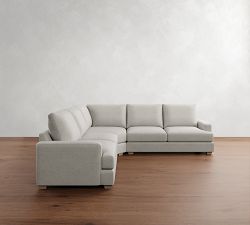 Canyon Square Arm 3-Piece L-Shaped Wedge Sectional (126&quot;)