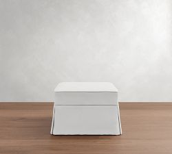Charleston Slipcovered Ottoman