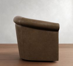 Cyrus Leather Swivel Chair