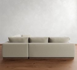 Dream Wide Arm Wood Base 3-Piece Sectional (120&quot;)