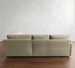 Pearce Square Arm 3-Piece L-Shaped Wedge Sleeper Sectional (121&quot;)