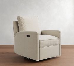 Tyler Square Arm Manual &amp; Power Swivel Glider Recliner