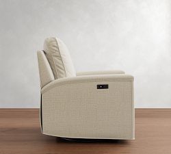Tyler Square Arm Manual &amp; Power Swivel Glider Recliner