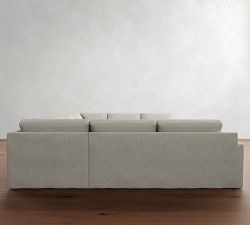 Big Sur Square Arm Slipcovered U-Shaped Sectional (145&quot;)