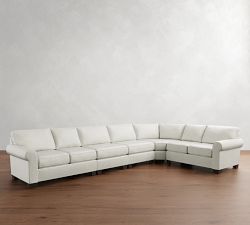 Buchanan Roll Arm 5-Piece Curved Wedge Sectional (179&quot;)