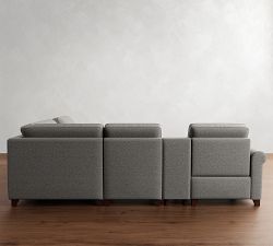 Cameron Roll Arm Reversible Power Reclining Sectional - Storage Available (111&quot;&ndash;125&quot;)