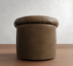 Cyrus Leather Swivel Chair