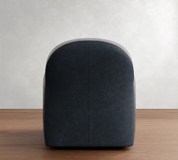 Farmhouse Leather Swivel Chair