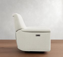 Irving Roll Arm Manual &amp; Power Swivel Glider Recliner