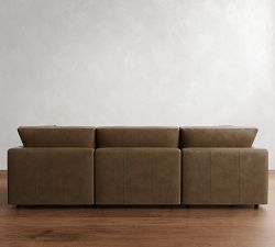 Modular Leather Sofa (74&quot;&ndash;160&quot;)