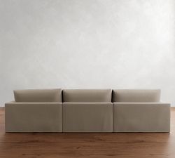 Westwood Square Arm Deep Seat Slipcovered Modular Chaise Sectional (142&quot;)