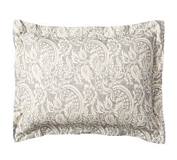 Alesandra Scroll Organic Percale Sham