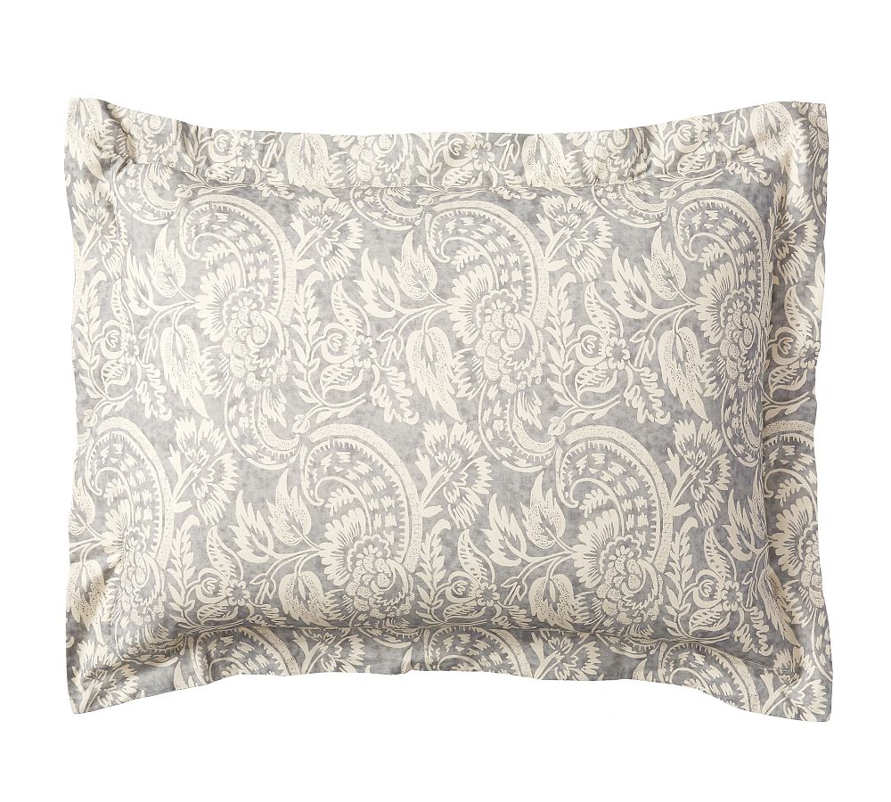 Alesandra Scroll Organic Percale Sham