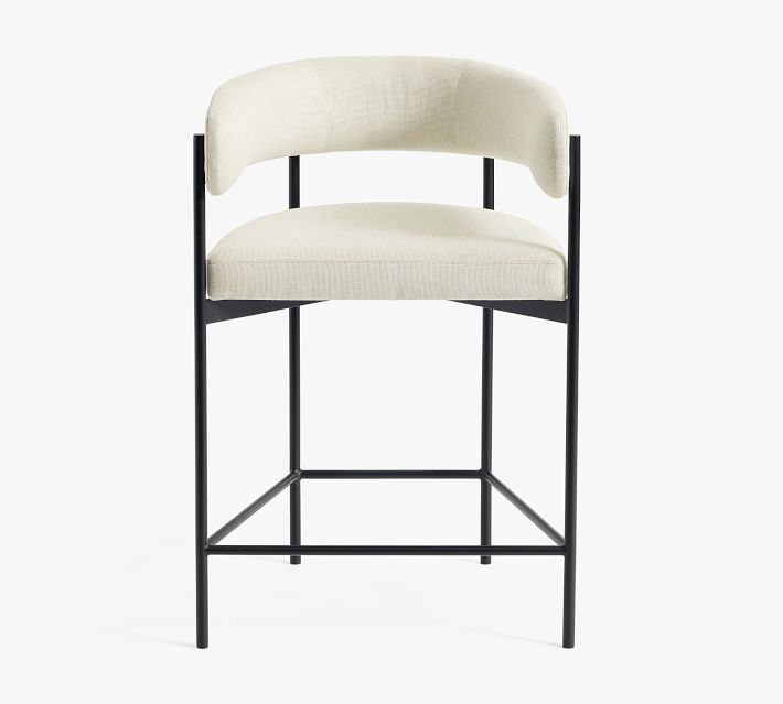 Maison Barrel Back Upholstered Counter Stool