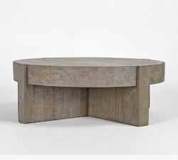 Opal Round Reclaimed Wood Coffee Table (52&quot;)