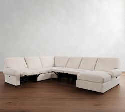 Turner Roll Arm Power Reclining L-Shaped Chaise Sectional (146&quot;&ndash;158&quot;)