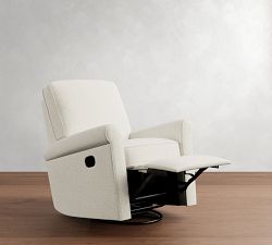 PB Comfort Roll Arm Manual &amp; Power Swivel Recliner