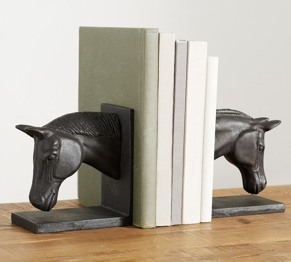 Horse Head Bookends