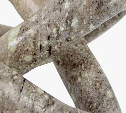 Variegated Marble Link Knot Decorative Object