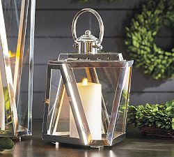 Angular Stainless Steel&#160;Outdoor Lantern