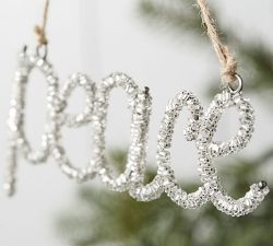 Beaded Peace Ornament