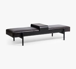 Cora Leather Bench (79&quot;)