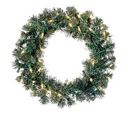 Lit Windsor Wreath
