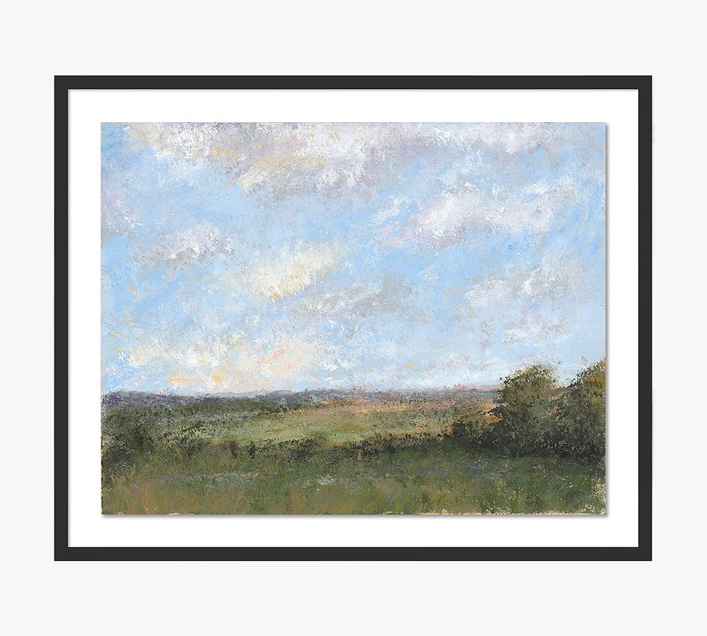 Mid Summer's Day By Aileen Fitzgerald with Maple Frame