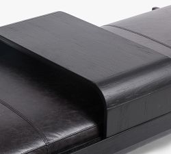 Cora Leather Bench (79&quot;)