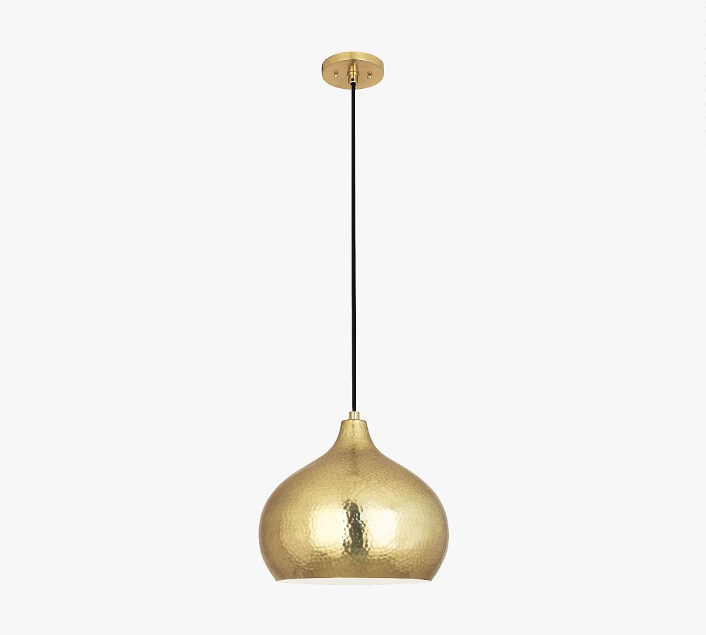 Danielle Round Metal Pendant (14&quot;)
