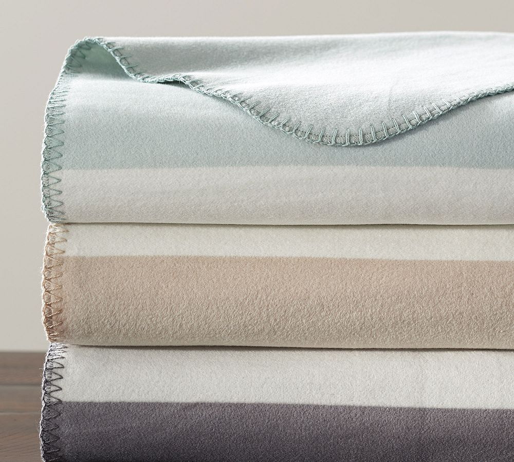 Personalized Striped Reversible Throw