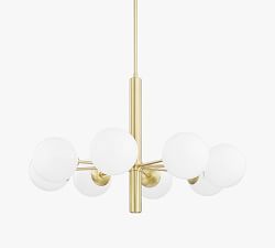 Jorson Glass Globe Chandelier (28&quot;-36&quot;)