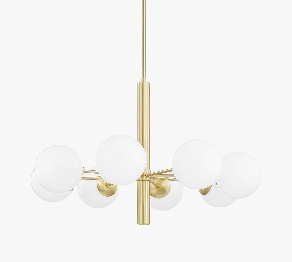 Jorson Glass Globe Chandelier (28&quot;-36&quot;)