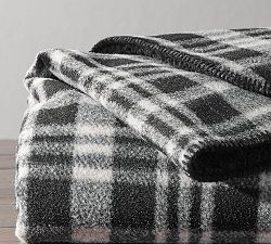 Wallace Plaid Sherpa Back Throw