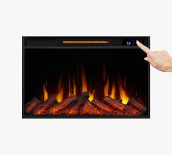 Bria Slim Electric Fireplace Media Cabinet