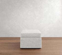 Cameron Slipcovered Ottoman and a Half