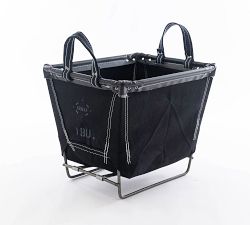 Small Rectangle Canvas Laundry Basket with Wheels